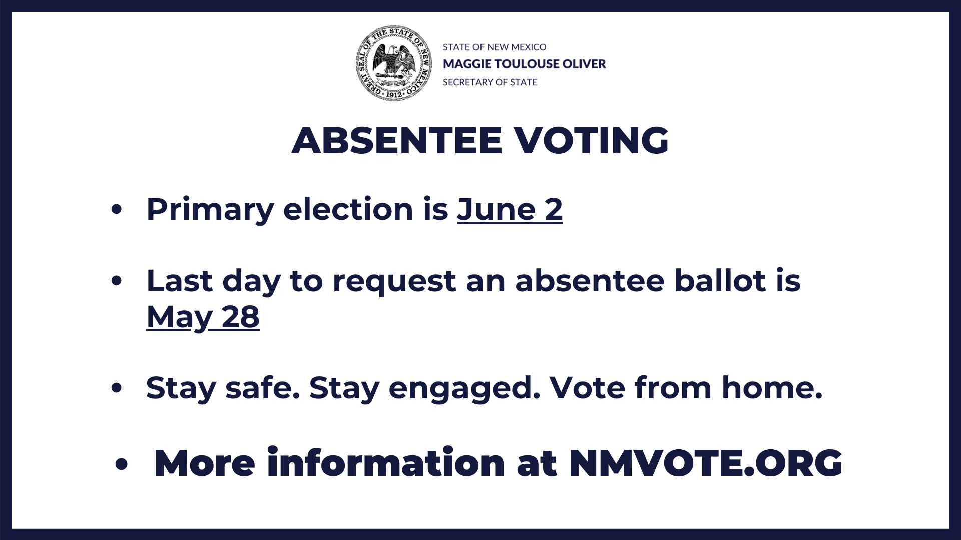 Absentee Voting Info
